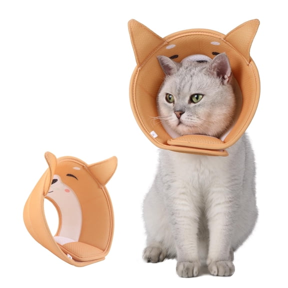 Cat Recovery Collar Cone,Adjustable Cat Cone Collar Soft,Cone for Cat After Surgery,Kitten Cone,Small