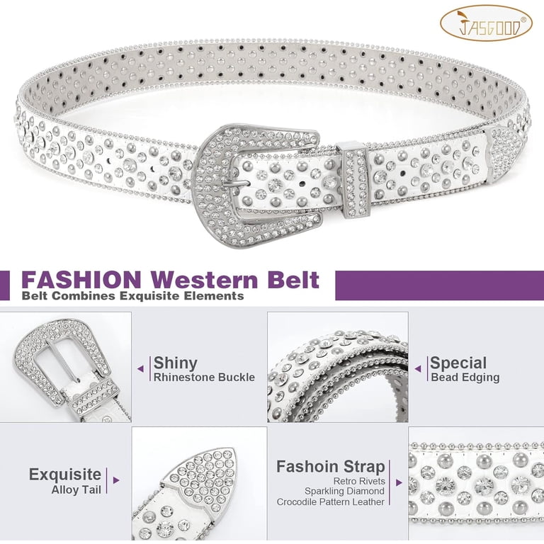 Rhinestone Belt for Women and Men Ladies Weatern Cowgirl  display picture 1