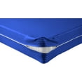 thumbnail image 5 of 100% Egyptian Cotton L Shape Zipper Mattress Cover, 800 TC, 24 Inch Deep Pocket Olympic Queen Size (66x80), Stripe Royal Blue, 5 of 6