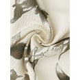 thumbnail image 5 of INSPIRE CHIC Women's High Low Tops 3/4 Sleeve V Neck Floral Asymmetrical Loose Button Down Shirt Dressy Casual Blouse L Apricot, 5 of 5