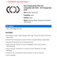 thumbnail image 2 of Rear Parking Brake Shoe Set - Compatible with 2006 - 2010 Dodge Ram 2500 2007 2008 2009, 2 of 2