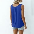 thumbnail image 6 of Horkkom Plus Size Tank Tops for Women Wide Strap Crew Neck Sleeveless Tops Loose Summer Flowy Tank Tops,XL-6XL, 6 of 9