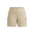 thumbnail image 5 of Terra & Sky Women's Plus High Rise Bermuda Shorts, 7" Inseam, Sizes 14W-26W, 5 of 5