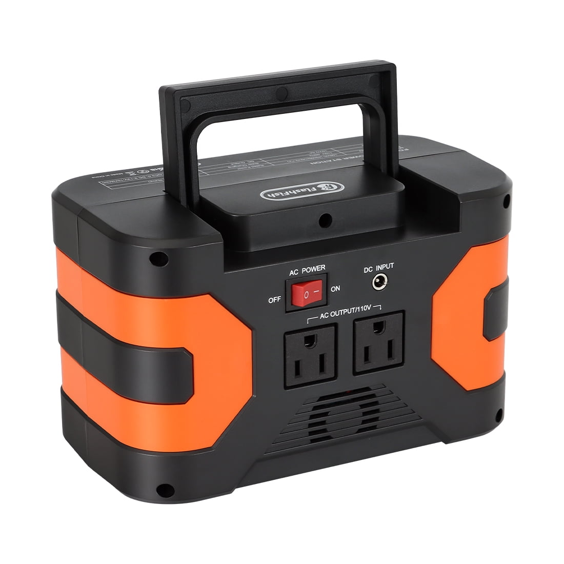 Flashfish Portable Solar Generator, 200W Peak, 166Wh Battery, 2 AC