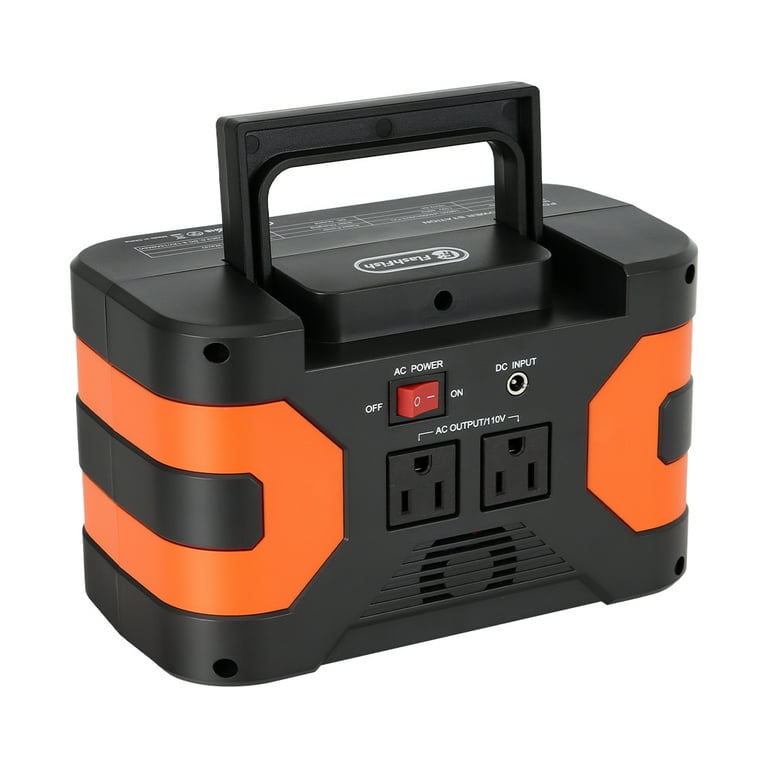 Flashfish Portable Solar Generator, 200W Peak, 166Wh Battery, 2 AC