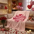 thumbnail image 5 of Valentines Heart Blanket 39.37x51.18 inch Flannel Pink Love Hearts Throw Blanket Cozy Warm Blankets Soft Lightweight Cozy Love Gift for Wife Women All Seasons Couch Sofa Bed Decor, 5 of 7
