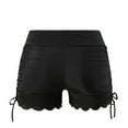 thumbnail image 5 of cfhntfmh Women's Swim Shorts High Waist Swimsuit Bottoms Adjustable Side Tie Bathing Suit Boyshorts Bikini Board Shorts, 5 of 6