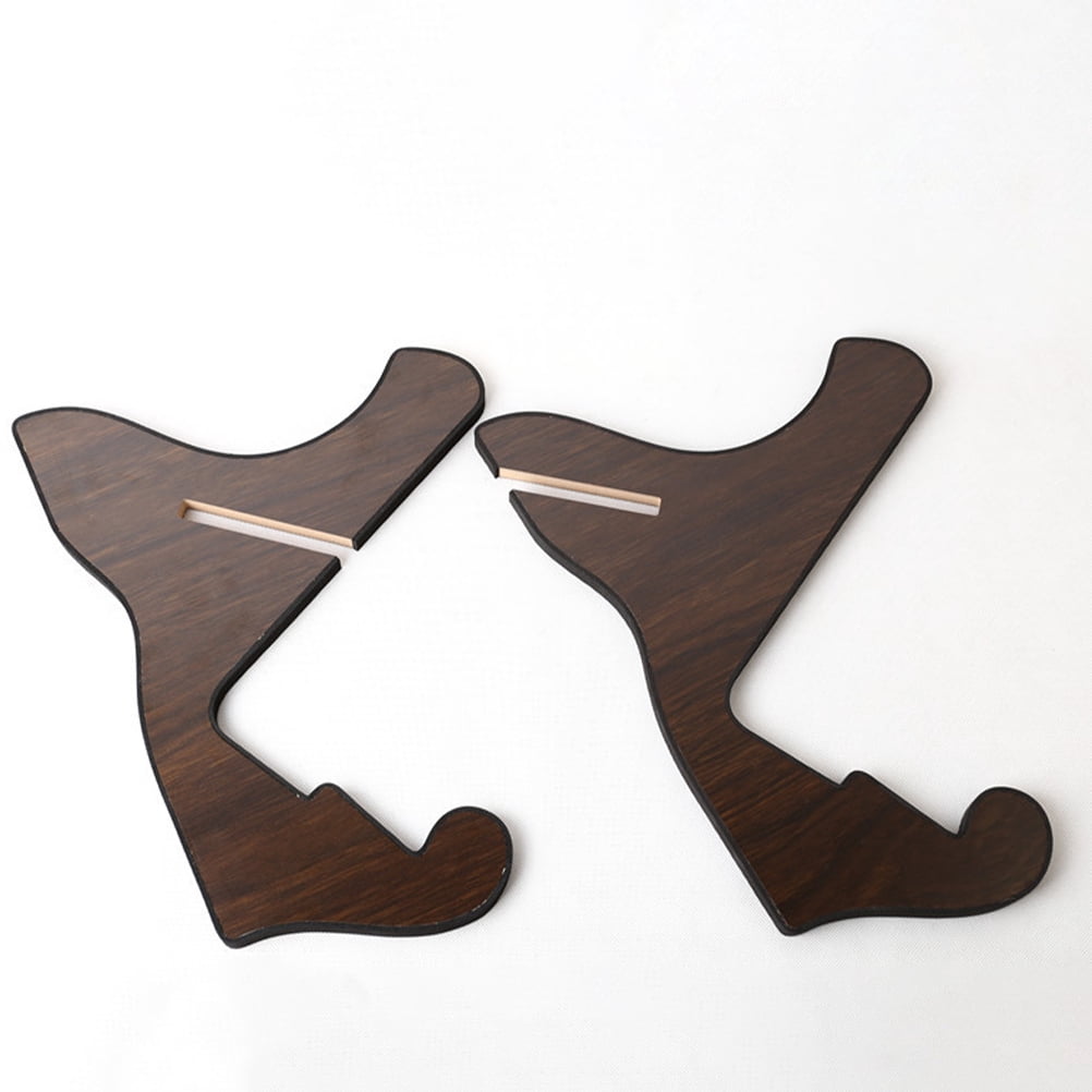 Raindrops Coffee Wood Guitar Stand Foldable and Portable Holder, Stable Storage Rack for Indoor and Outdoor Use