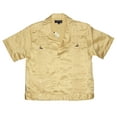 thumbnail image 4 of Kids Shirt Button Up Collared Guayabera Casual Short Sleeve Scorpion T-Shirt, Light Brown, XS, 4 of 7
