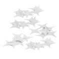 thumbnail image 4 of 50 calcomanías de pared adhesivas 3D para decoración del hogar con estrellas de espejo brillantes, 4 of 8