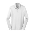 thumbnail image 5 of Port Authority Silk Touch Performance Long Sleeve Polo-2XL (White), 5 of 6