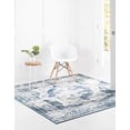 thumbnail image 2 of Rugs.com Monte Carlo Collection Rug – 3' Square Blue Medium Rug Perfect For Living Rooms, Kitchens, Entryways, 2 of 9