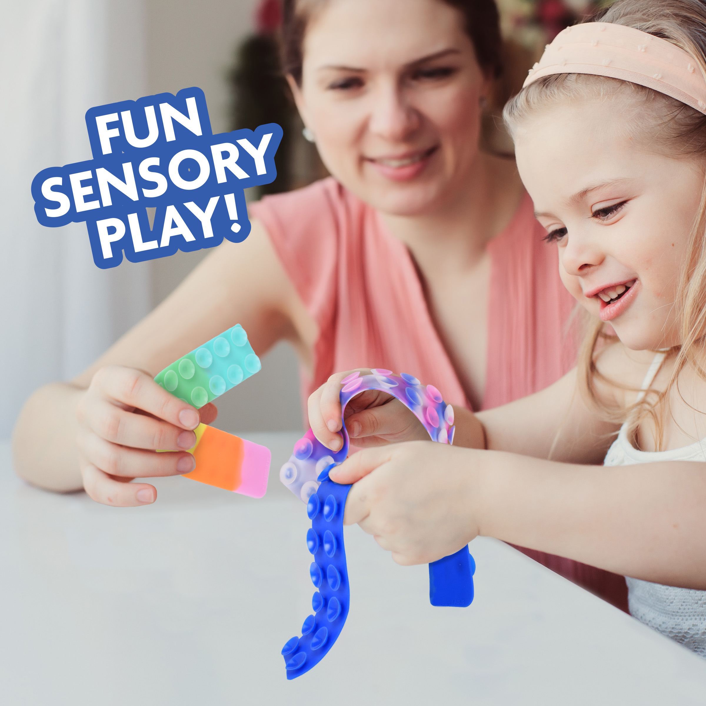 Giggle Zone Squid Pop Bands Fidget – Suction Cup Sensory Toy | Ages 3+ - image 3 of 5
