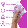 thumbnail image 4 of shiyou-Hand Warmers Reusable, Reusable Heat Pack, Reusable Hand Warmers, Heat Packs for Hands, Heat Packs, Heat Packs for Cold Weather, Hand Click Gel Warmers, Instant Heat Packs (Pink), 4 of 4
