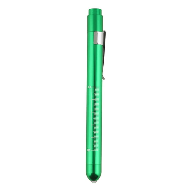 Riwesomey Mini linterna LED para estudiantes, indicador de pupila, minilinterna portátil para estudiantes Artesanía Verde