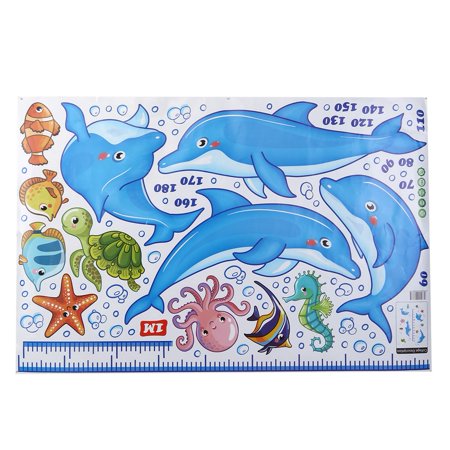 Cergrey Adhesif Mignon Dauphin Enfants Tableau De Hauteur Sticker Mural Vinyle Decal Bebe Chambre De Bebe Tableau De Hauteur Enfants Adhesif Tableau De Hauteur Enfants Walmart Canada