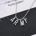 thumbnail image 4 of Bts Jewelry ARMY Letter Necklace, 4 of 5