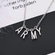 thumbnail image 4 of Bts Jewelry ARMY Letter Necklace, 4 of 5