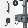 thumbnail image 6 of The Atlas Shuntong 4 Pieces Heavy-Duty Shelf Hooks for 3” Keyhole Spacing, Powder-Coated Steel with Rubber Sleeves, Supports up to 20 lbs,Grey Vein, 6 of 6