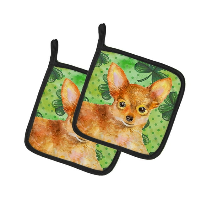Carolines Treasures BB9896PTHD Toy Terrier St.Patricks Paire de Porte-Pot