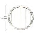 thumbnail image 2 of 2 Pack Large Round Wooden Picture Frames, Hanging Display Board Photo Frames Collage Wall Decor for Dorm Bedroom Part Wall Decor, 2 of 5