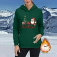 thumbnail image 3 of Uootdi Christmas Hoodies for Women Oversized Long Sleeve Fleece Lined Warm Xmas Sweatshirt Holiday Winter Casual Drawstri Gift ng Pullover, 3 of 7