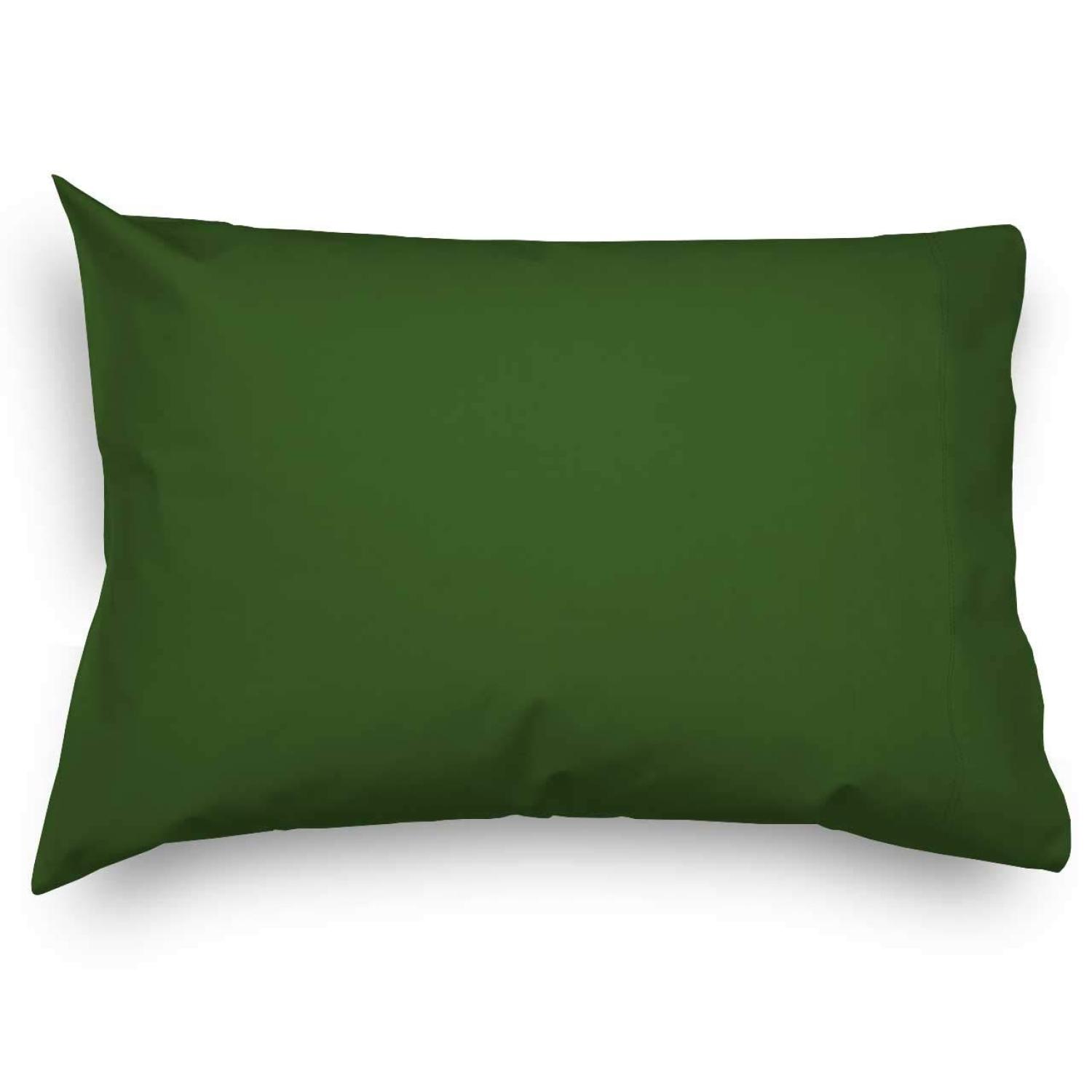 SheetWorld Pillow Case 20 x 26, 100 Cotton Flannel, Green, Made in USA