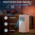 thumbnail image 6 of Havato Portable Air Conditioner 8000BTU , Portable Ac Units Covers up to 450 Sq,White, 6 of 8