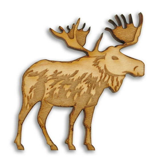 PinMart's Moose Wood Pin, Unisex Lapel Pin for Adults and Teens