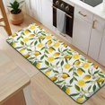 thumbnail image 5 of Yellow Lemon Fruit Flowers White Pattern Kitchen Rug Mat,Kitchen Runner Rugs Non Skid Washable,Decorative Kitchen Floor Mats for Kitchen,Sink,Laundry,17"x47.2", 5 of 7