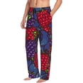 thumbnail image 6 of Salouo Wild Berries Print Pajama Pants for Men, Lounge Pants Elastic Waistband Casual Men's sleepwear Loungewear Sleep Pajama Pant -X-Large, 6 of 7