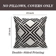 thumbnail image 2 of LALILO Throw Pillow Covers Lattice Modern Stylish With Monochrome Cushion Cover 18" x 18", 2 Pack, 2 of 6