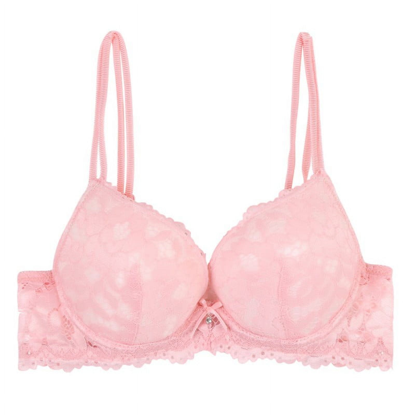 New M&S BOUTIQUE Light Pink Mix Strawberry Embroidered Full Cup Bra Size  32H