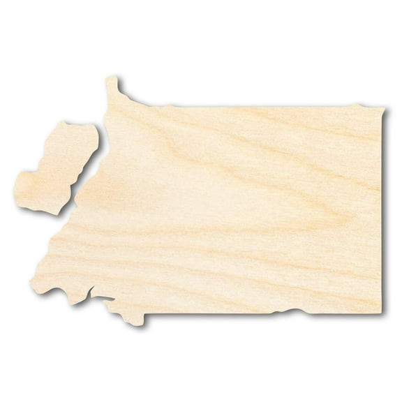 Unfinished Wood Equatorial Guinea Country Shape - Central African Craft - up to 46" DIY 24" / 1/8"