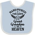 thumbnail image 3 of Inktastic Handpicked for Earth by My Great Grandpa in Heaven Boys or Girls Baby Bib, 3 of 4