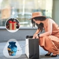 thumbnail image 5 of JAGASY Telescope Urns for Human Ashes for Women, Blue Small Urn for Ashes Adult Male, Rainy Sky Decorative Urns for Couple, House Keepsake Cremation Urn for Mom & Dad, (3 Inch), 5 of 7
