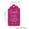thumbnail image 5 of Inkdotpot Pack Of 100 Real Silver Foil Paper Tags Thank You For Celebrating The Mother To Be Baby Shower Favor Hang Tags, 5 of 6