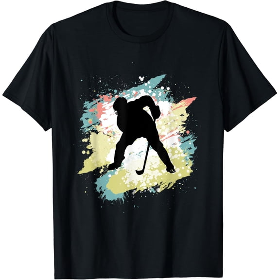 Strong Hockey Player On Ice For Icehockey Sports Lovers T-Shirt Unisex Full Size S-5XL
