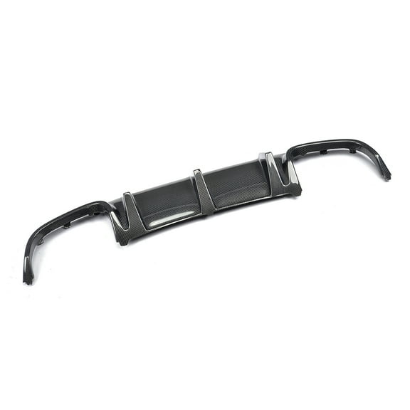 Ikon Motorsports Compatible with 08-11 Benz C Class W204 C63 TMS Style Rear Lip Diffuser Matte Carbon Fiber
