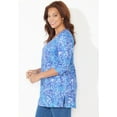 thumbnail image 6 of Catherines Women's Plus Size Petite Easy Fit 3/4-Sleeve Scoopneck Tunic, 6 of 6