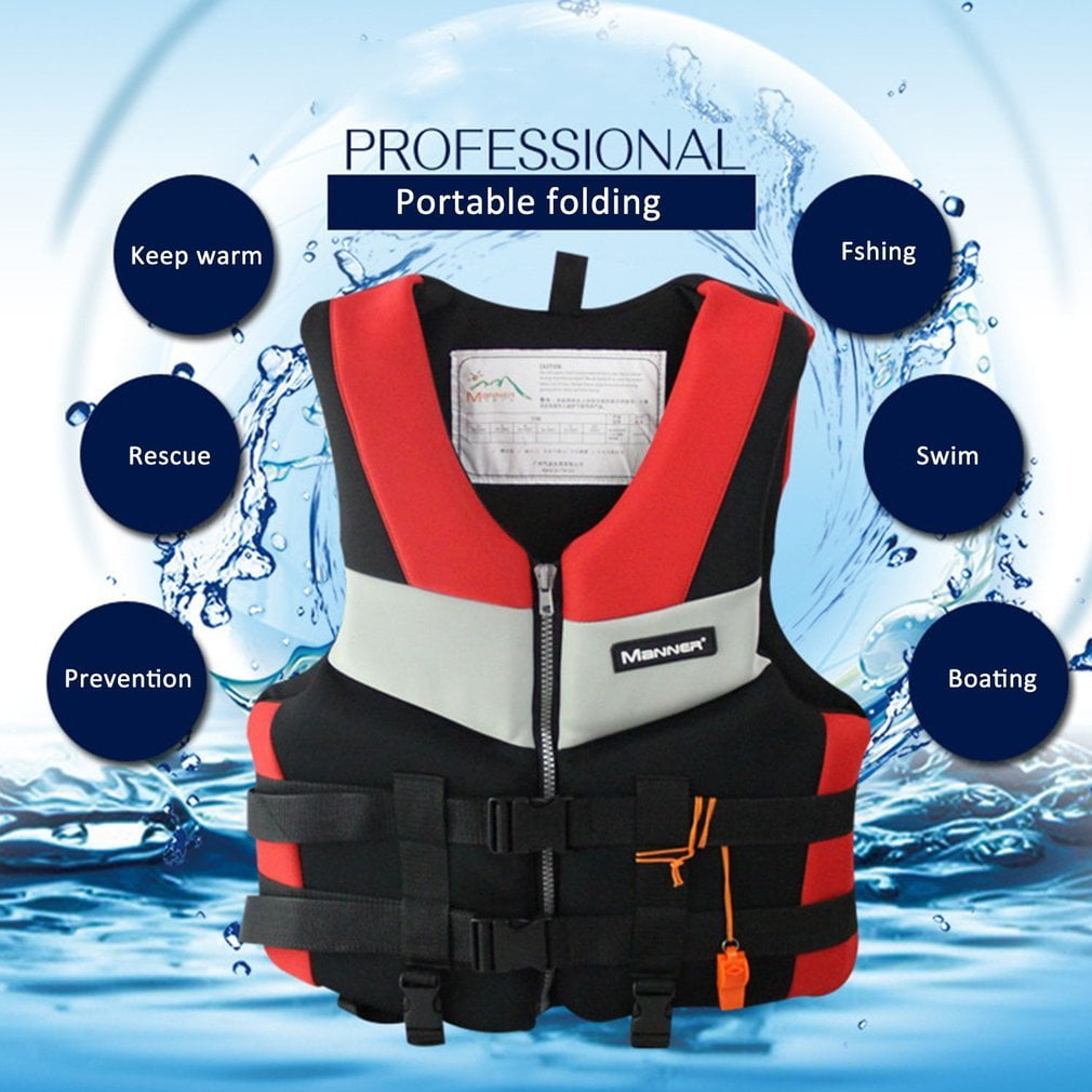 Adults Life Jacket Universal Swimming Boating Skiing Drifting Foam Vest by