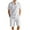 White, variant on Xzbqbs Mens 2 Pieces Linen Set Casual Henley Shirts Short Sleeve Matching Elastic Waist Drawstring Shorts Summer Beach Yoga Outfits