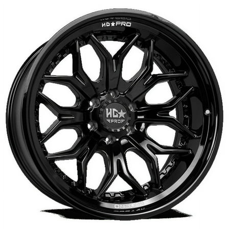 LHDPRO5 22X11 5X127 -33 78.1 Gloss Black Wheel
