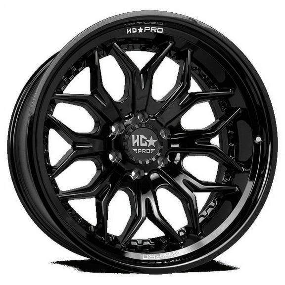 LHDPRO5 22X11 5X127 -33 78.1 Gloss Black Wheel
