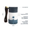 thumbnail image 2 of D DRIFT ALL THINGS WATER 800GPH Non-Automatic Submersible Bilge Pump, 2 of 14