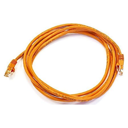 UPC: 0844660034148 | Monoprice 7  24AWG Cat6 UTP Ethernet Network Cable Orange 103414
