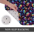 thumbnail image 6 of Pofeuu rainbow color Skull mushroom Print Flannel Doormats Rug16"x24"Rug Washable Doormats Indoor Outdoor Rugs for Layered Front Door Mats, Porch, Kitchen, Entryway, 6 of 7