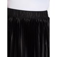 thumbnail image 4 of Terra & Sky Women's Plus Size Pleated Satin Skirt, Sizes 0X-5X, 4 of 5
