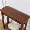 thumbnail image 4 of Leick Furniture Rustic Slate Hall Wood Stand in Oak Finish, 4 of 6