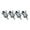 Chrome, variant on 4Pcs Guitar Strap Locks Buttons End Pin Security Straplocks for Acoustics, Ukuleles, Bass, Banjos Easy to Install